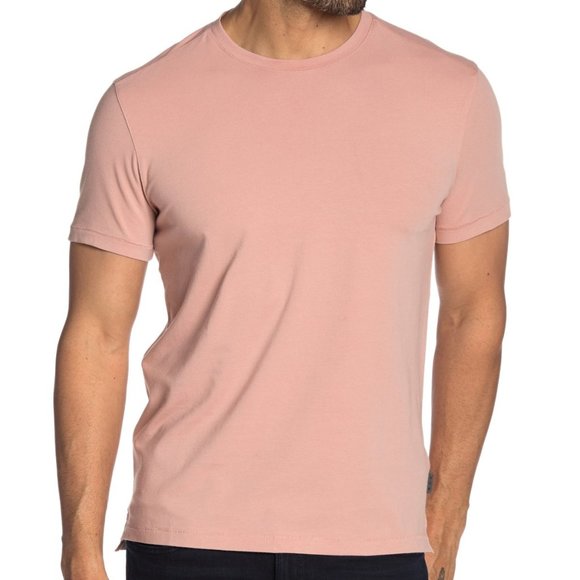John Varvatos Other - John Varvatos Star USA Men's Short Sleeve Grant Crew T-Shirt Solid Color Rose
